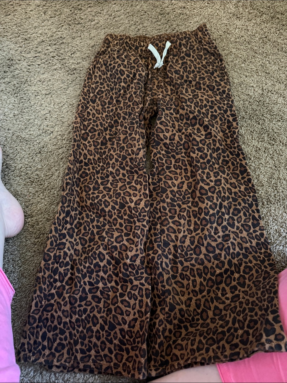 Old Navy Kids Leopard Jogger Pants - Brown & Black